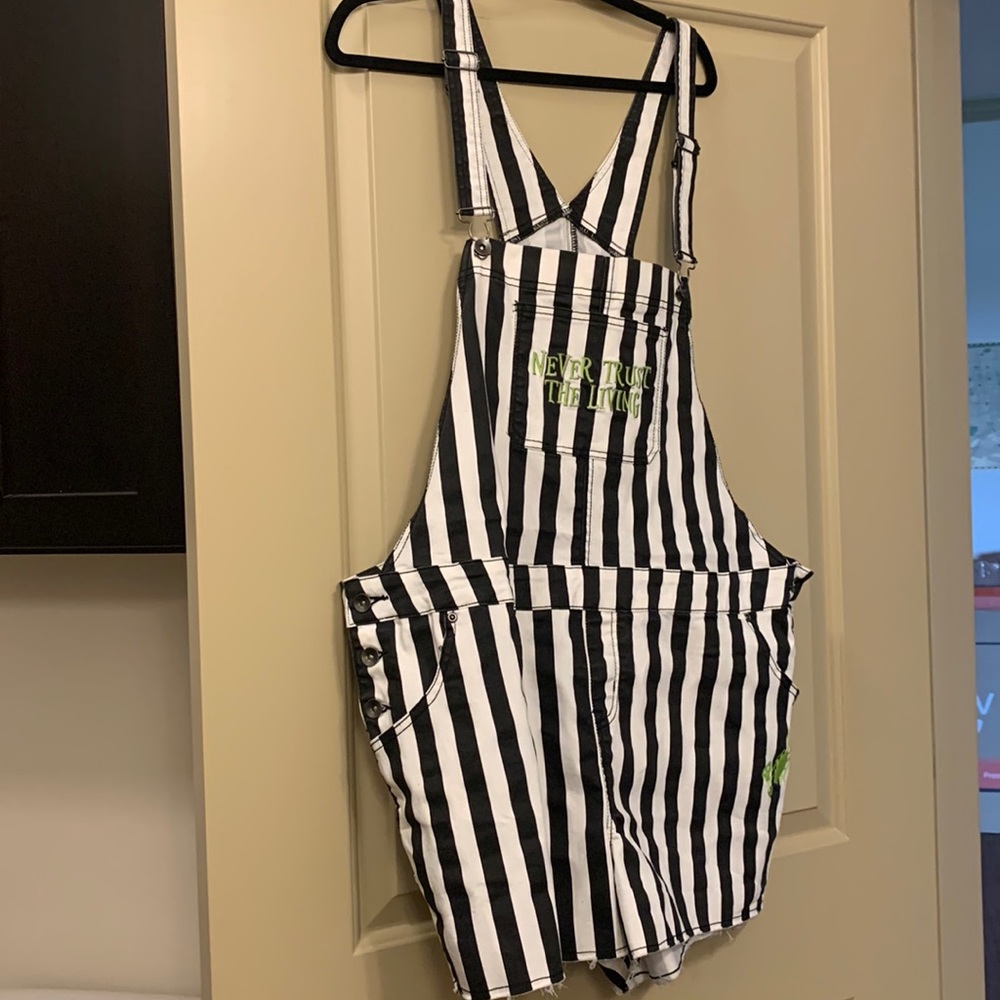 beetlejuice short overalls